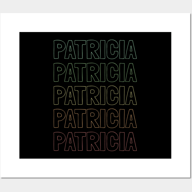 Patricia Name Pattern Wall Art by Insert Name Here